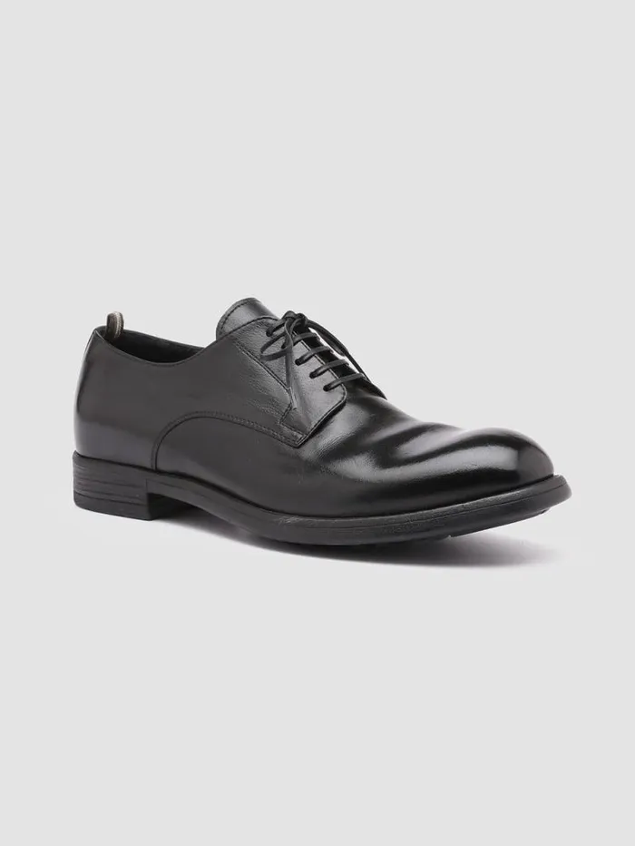 Men Officine Creative Footwear CHRONICLE 001 Black Leather Derby Shoes Men Officine Creative Footwear CHRONICLE 001 Black Leather Derby Shoes