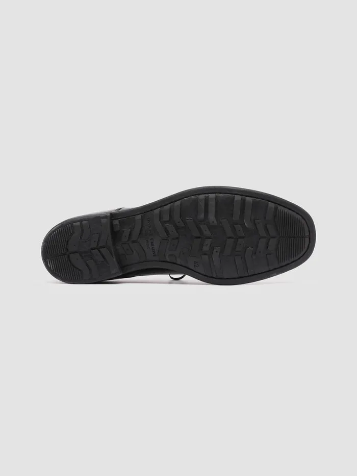 Men Officine Creative Footwear CHRONICLE 001 Black Leather Derby Shoes Men Officine Creative Footwear CHRONICLE 001 Black Leather Derby Shoes