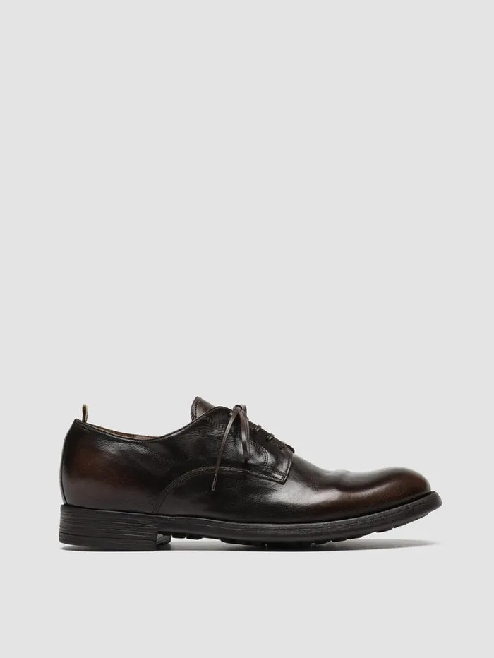 Men Officine Creative Footwear CHRONICLE 001 Brown Leather Derby Shoes