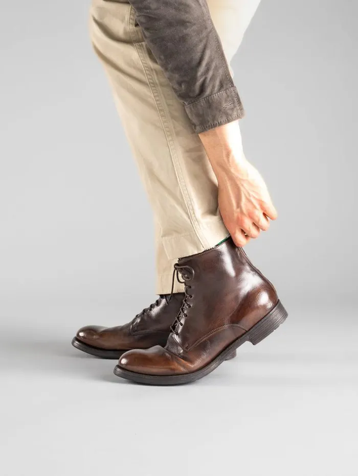 Men Officine Creative Footwear HIVE 016 Black Leather Boots Men Officine Creative Footwear HIVE 016 Black Leather Boots