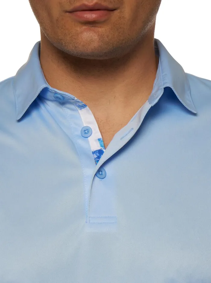 Men Polos and TShirts Robert Graham AXELSEN PERFORMANCE POLO Cobalt