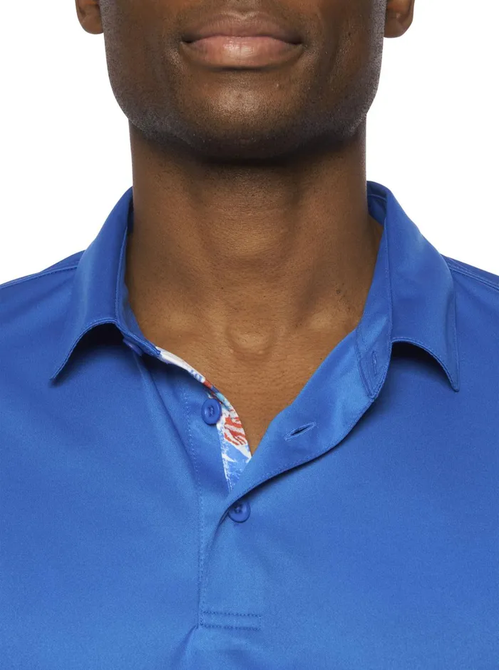 Men Polos and TShirts Robert Graham AXELSEN PERFORMANCE POLO Cobalt