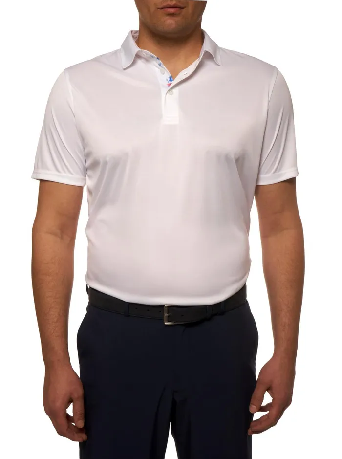 Men Polos and TShirts Robert Graham AXELSEN PERFORMANCE POLO Cobalt