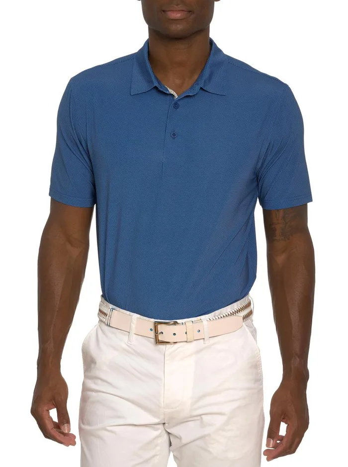 Men Polos and TShirts Robert Graham HYDE PERFORMANCE POLO Blue