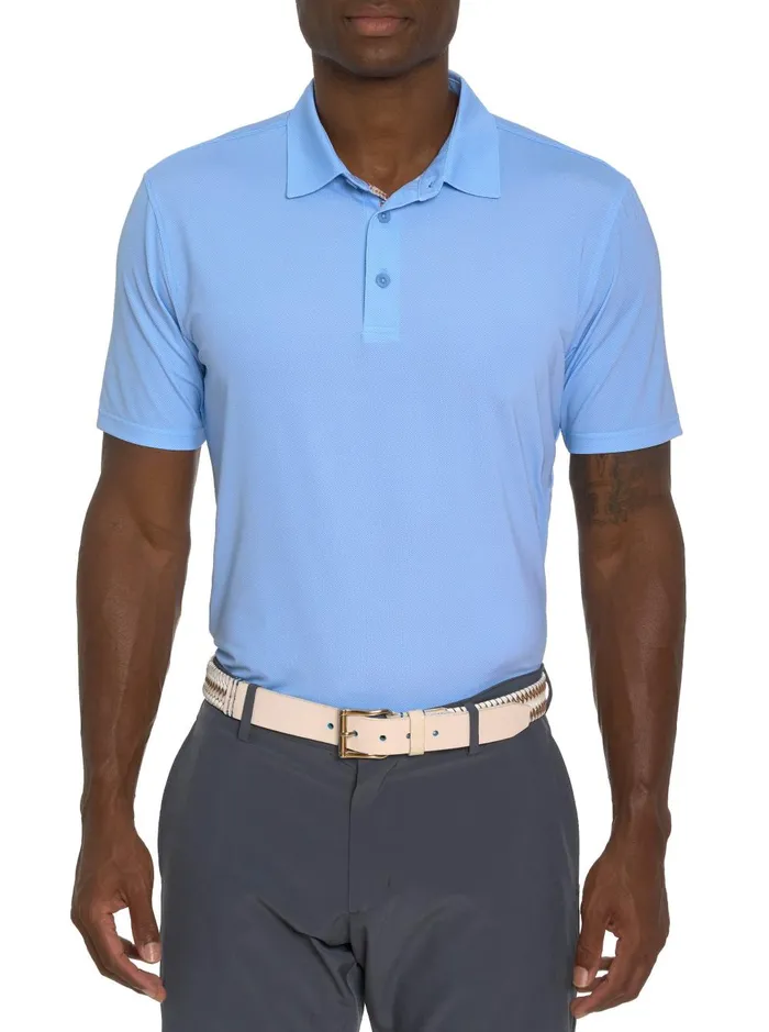 Men Polos and TShirts Robert Graham HYDE PERFORMANCE POLO Blue