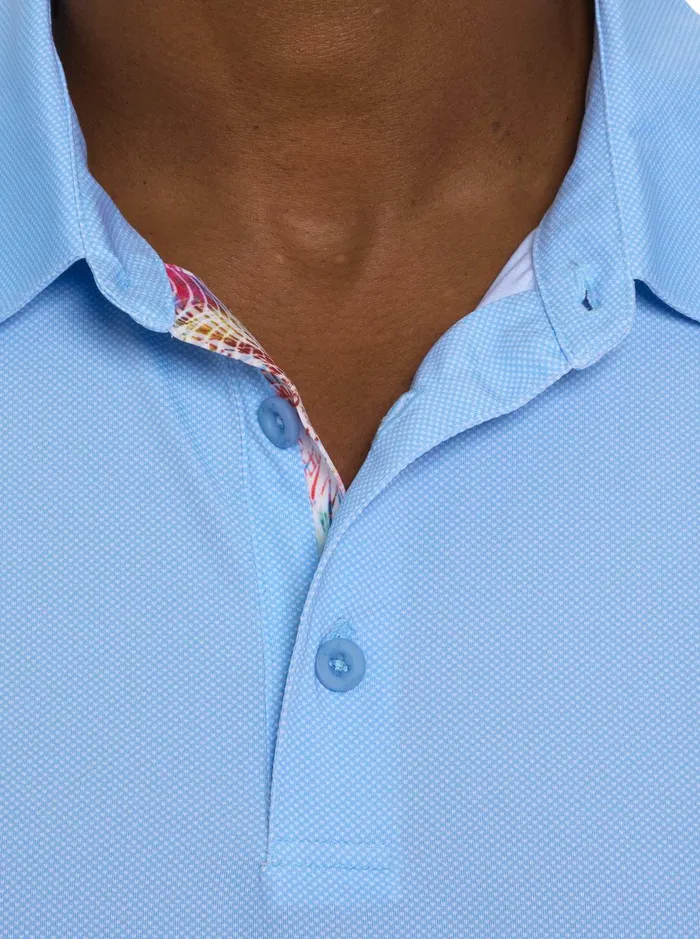 Men Polos and TShirts Robert Graham HYDE PERFORMANCE POLO Blue