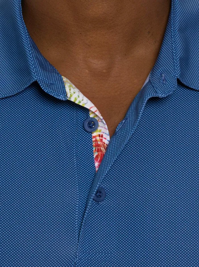 Men Polos and TShirts Robert Graham HYDE PERFORMANCE POLO Blue