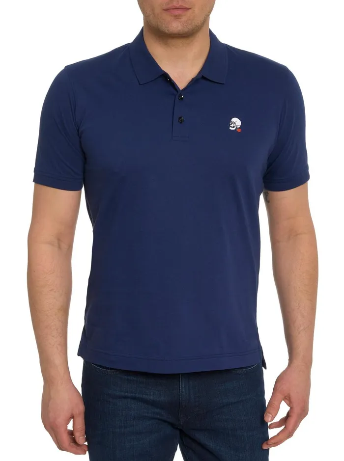 Men Polos and TShirts Robert Graham STONE TRAIL 2 POLO White