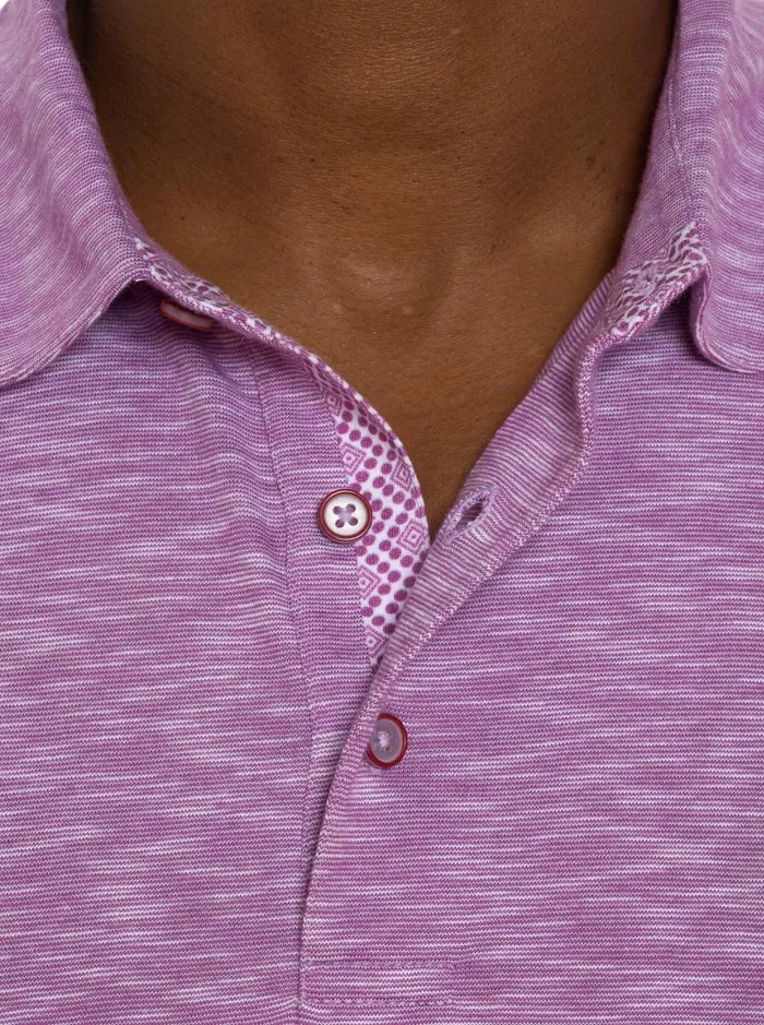 Men Polos and TShirts Robert Graham VANDAM POLO Lilac