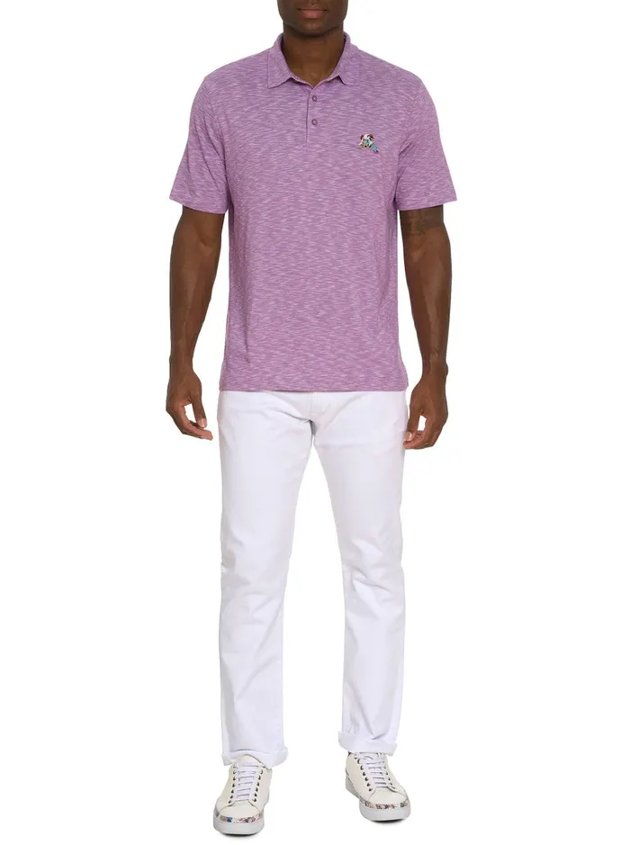 Men Polos and TShirts Robert Graham VANDAM POLO Lilac
