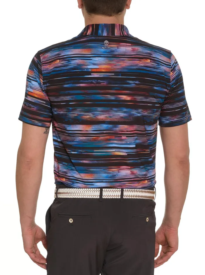 Men Polos and TShirts Robert Graham WATZMANN KNIT POLO Black