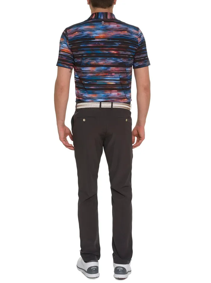 Men Polos and TShirts Robert Graham WATZMANN KNIT POLO Black