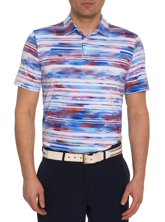 Men Polos and TShirts Robert Graham WATZMANN KNIT POLO Black