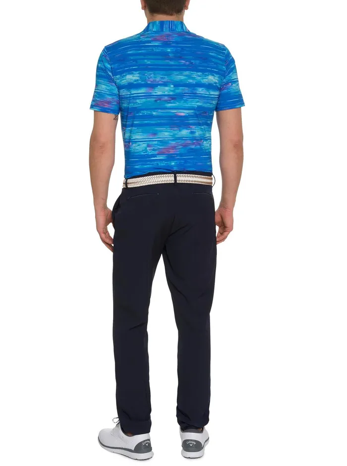 Men Polos and TShirts Robert Graham WATZMANN KNIT POLO Black