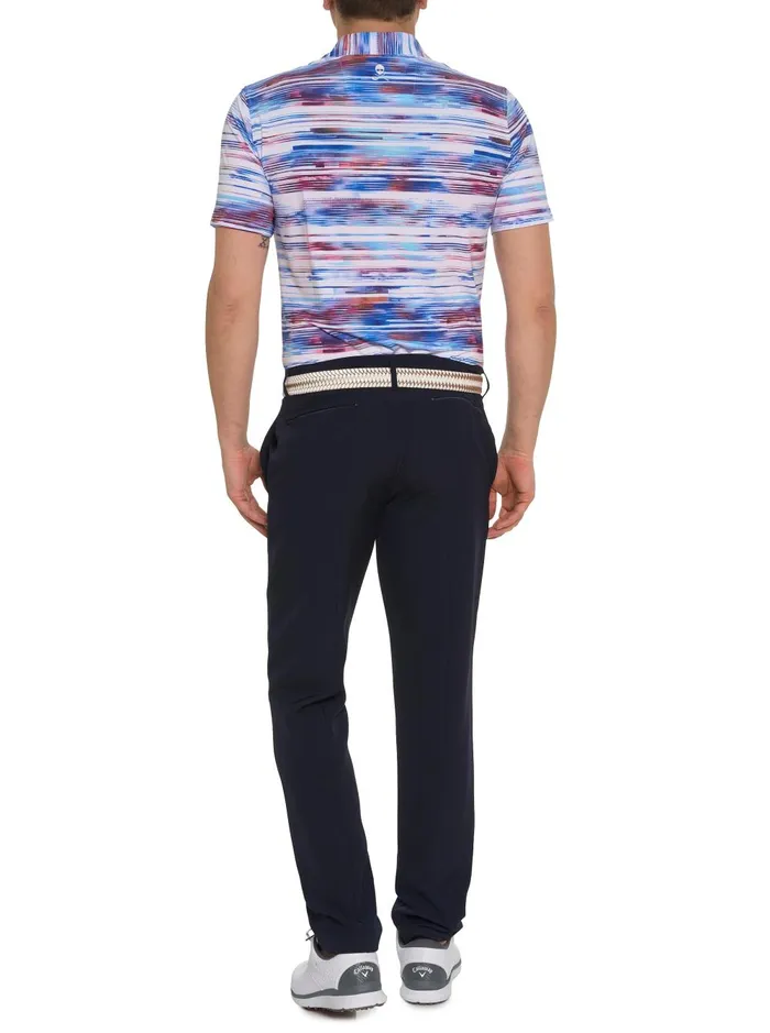 Men Polos and TShirts Robert Graham WATZMANN KNIT POLO Black
