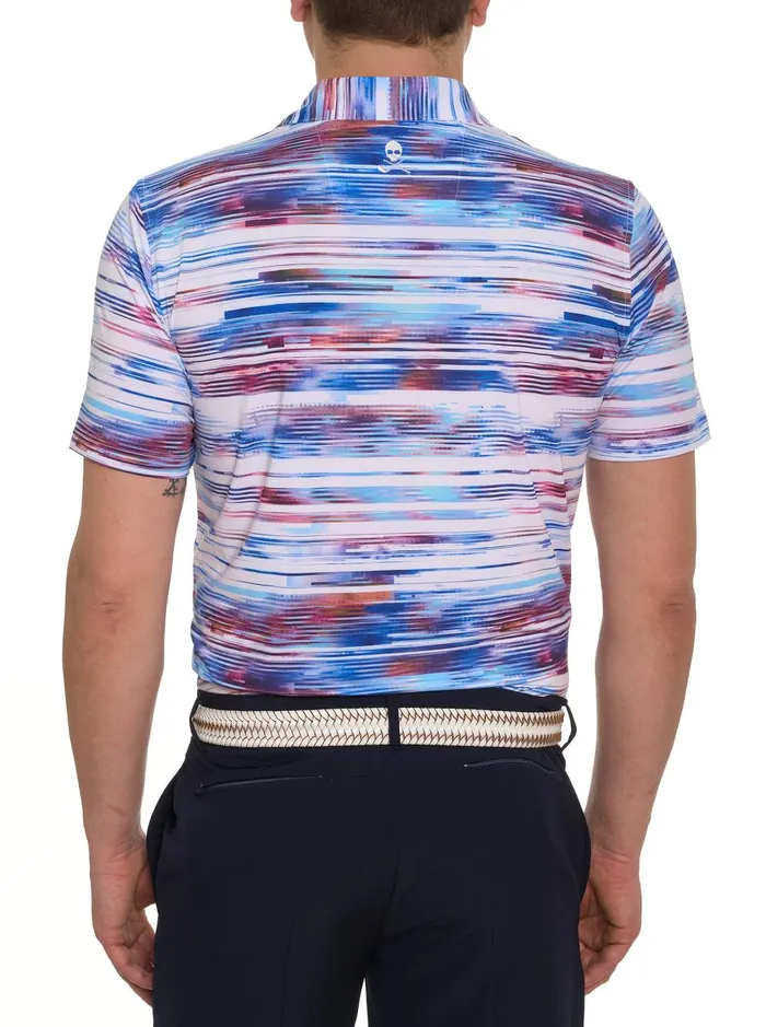 Men Polos and TShirts Robert Graham WATZMANN KNIT POLO Black