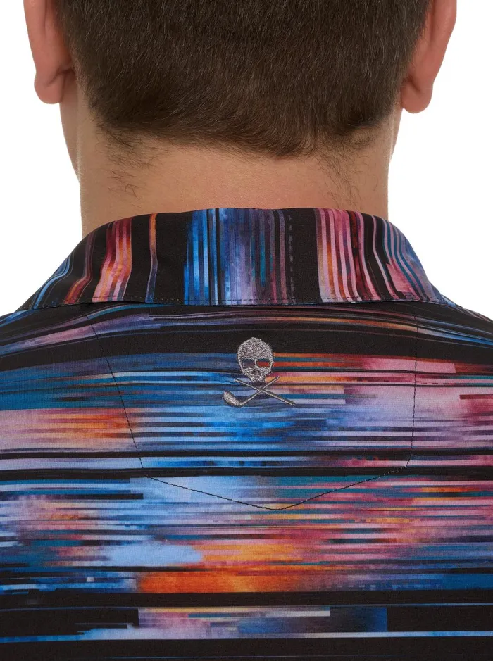 Men Polos and TShirts Robert Graham WATZMANN KNIT POLO Black