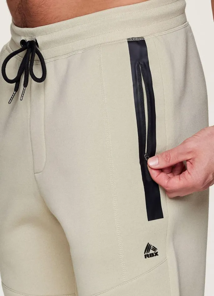 Men Prime Bonded Pocket Fleece Jogger Stone RBX Active Pants