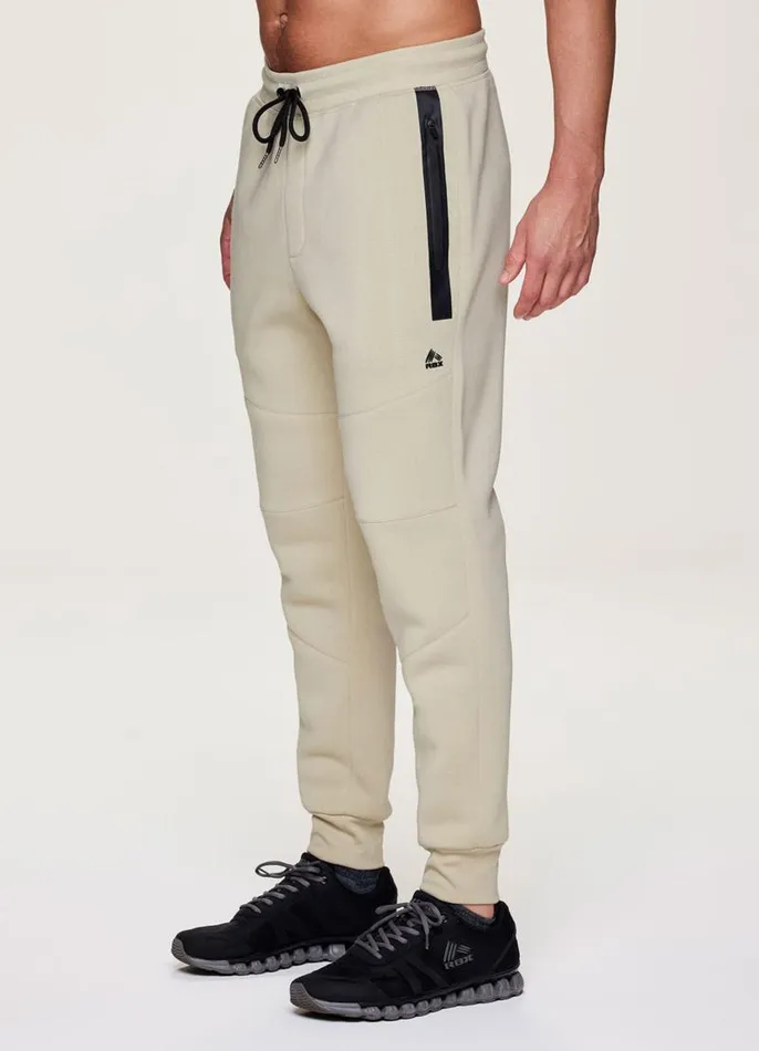 Men Prime Bonded Pocket Fleece Jogger Stone RBX Active Pants