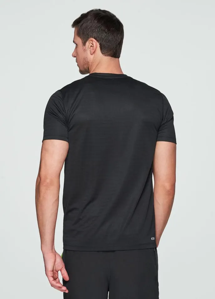 Men Prime Shadow Stripe Tee Black RBX Active TShirts