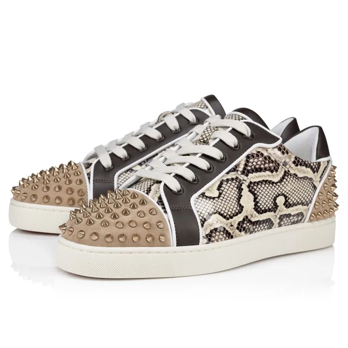 Men Seavaste 2 Orlato Sneakers 8211 Veau Velours Patent Calf Leather Snake Printed And Calf Leather 8211 Saharienne Christian Louboutin Sneakers