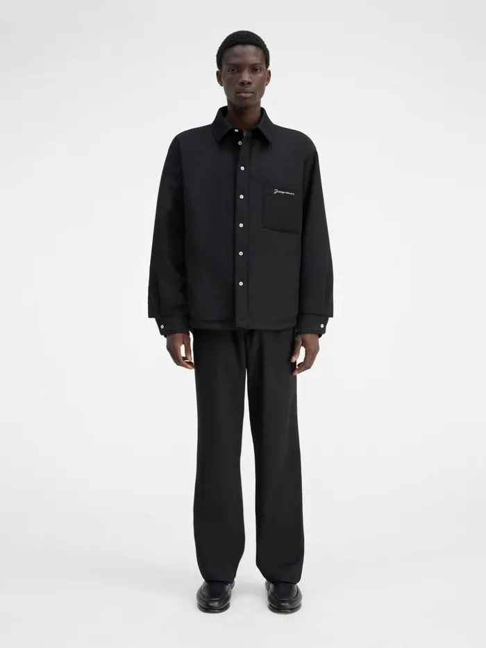 Men Shirts JACQUEMUS The Boulanger Shirt Black