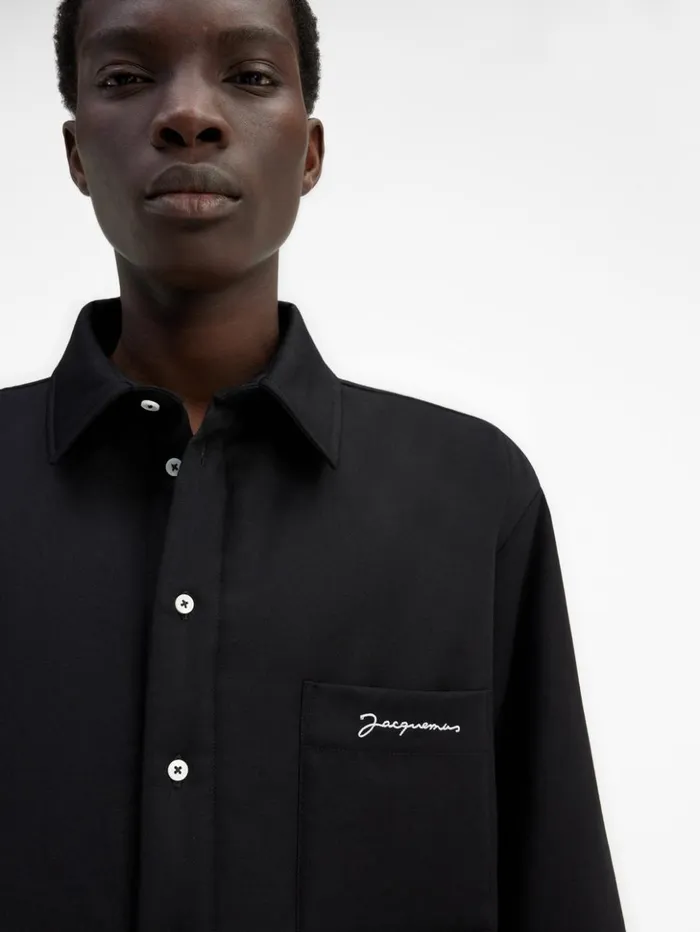 Men Shirts JACQUEMUS The Boulanger Shirt Black Men Shirts JACQUEMUS The Boulanger Shirt Black