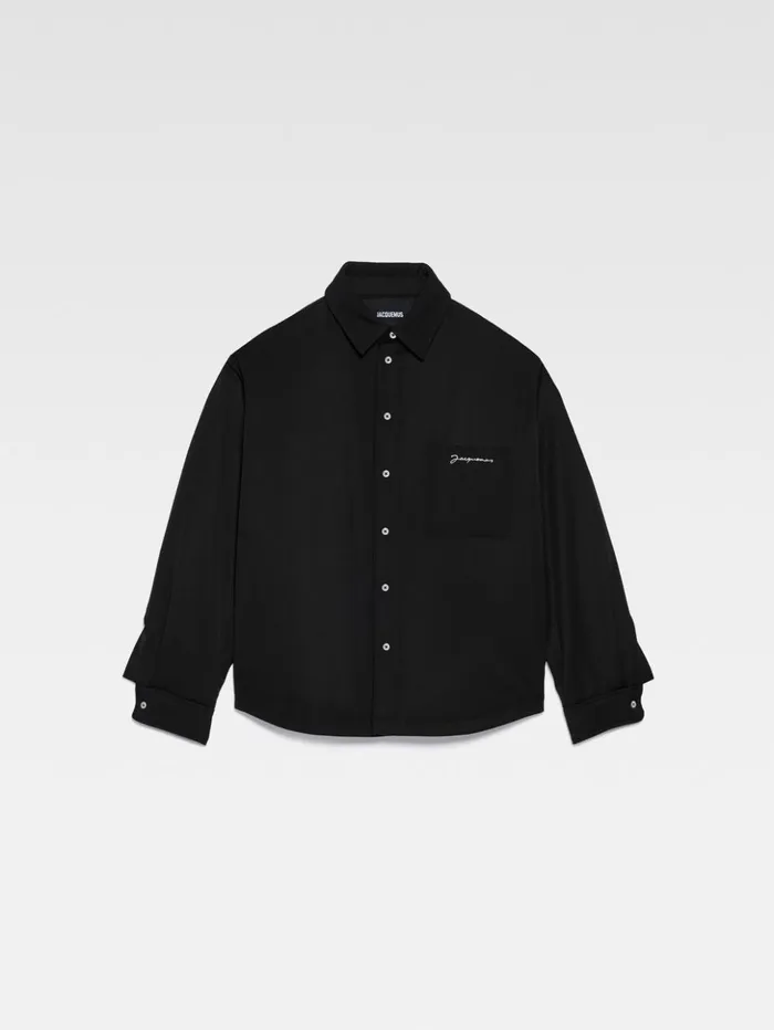 Men Shirts JACQUEMUS The Boulanger Shirt Black Men Shirts JACQUEMUS The Boulanger Shirt Black