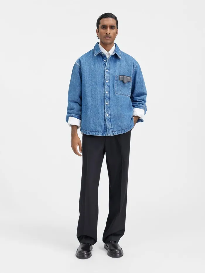 Men Shirts JACQUEMUS The Boulanger Shirt Bluetabac