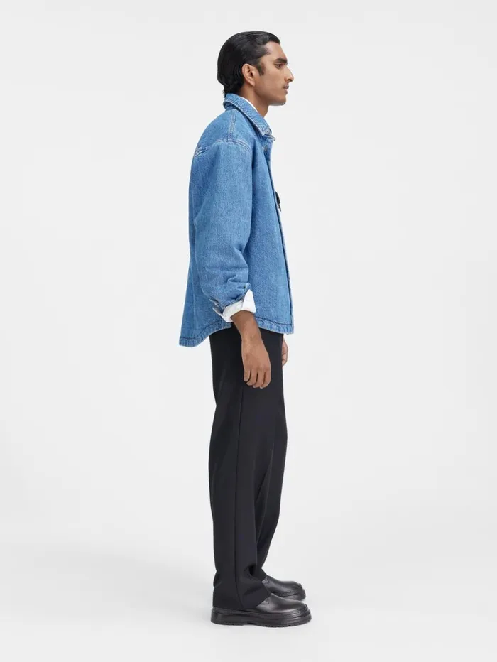 Men Shirts JACQUEMUS The Boulanger Shirt Bluetabac Men Shirts JACQUEMUS The Boulanger Shirt Bluetabac