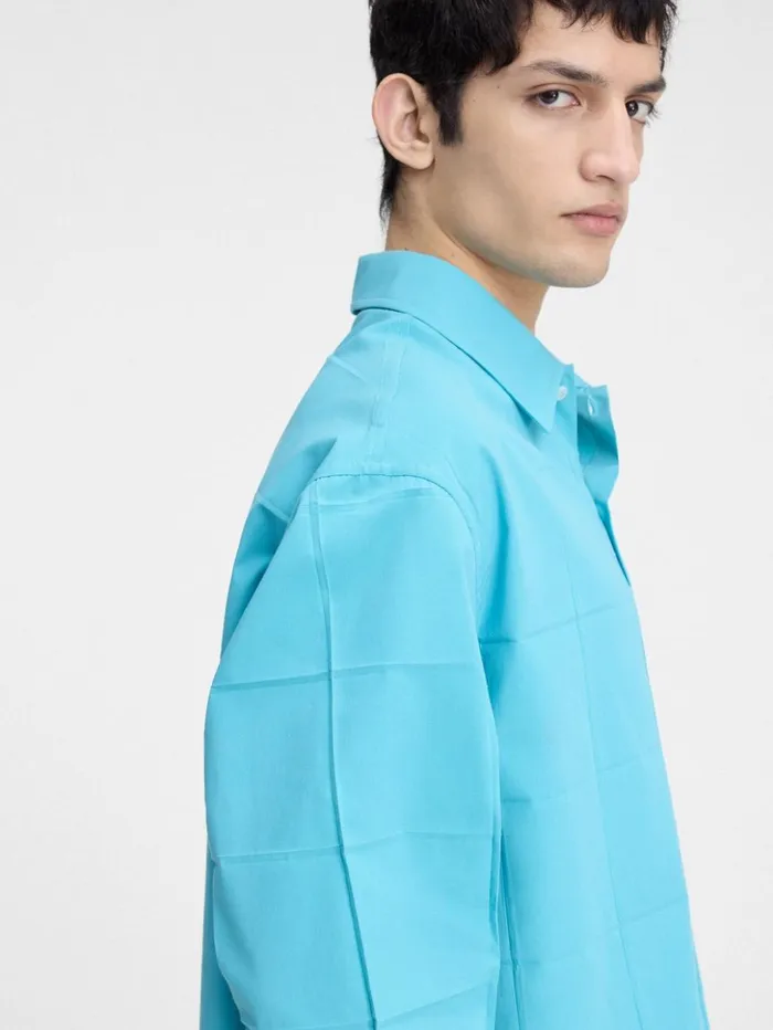 Men Shirts JACQUEMUS The Corto Shirt Turquoise