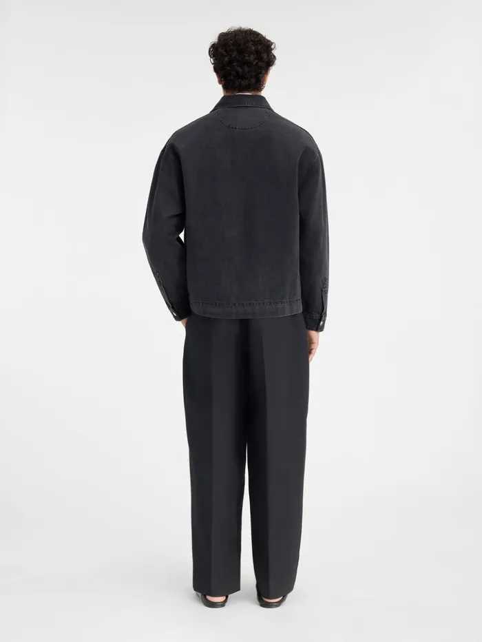 Men Shirts JACQUEMUS The DeNmes Denim Shirt Black Men Shirts JACQUEMUS The DeNmes Denim Shirt Black