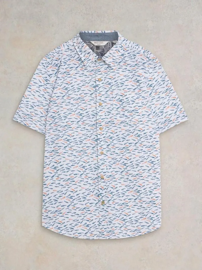 Men Shoal Printed Shirt White Multi White Stuff Shirts Men Shoal Printed Shirt White Multi White Stuff Shirts