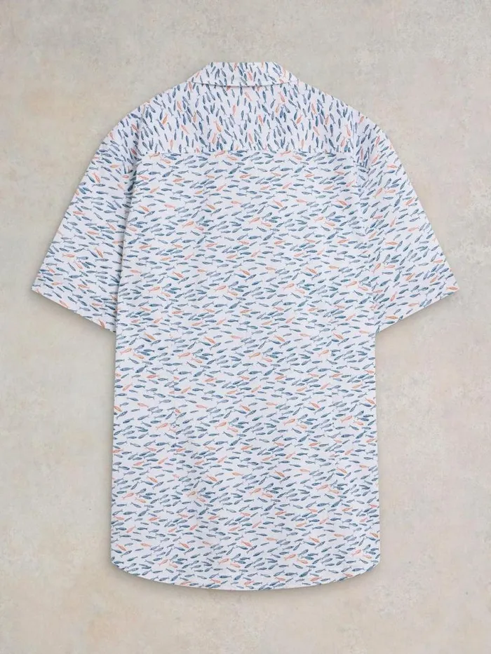 Men Shoal Printed Shirt White Multi White Stuff Shirts Men Shoal Printed Shirt White Multi White Stuff Shirts