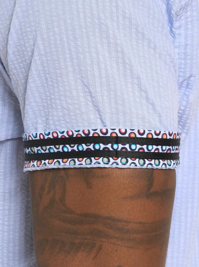 Men Short Sleeve Button Down Shirts Robert Graham ANDREWS SHORT SLEEVE BUTTON DOWN SHIRT White