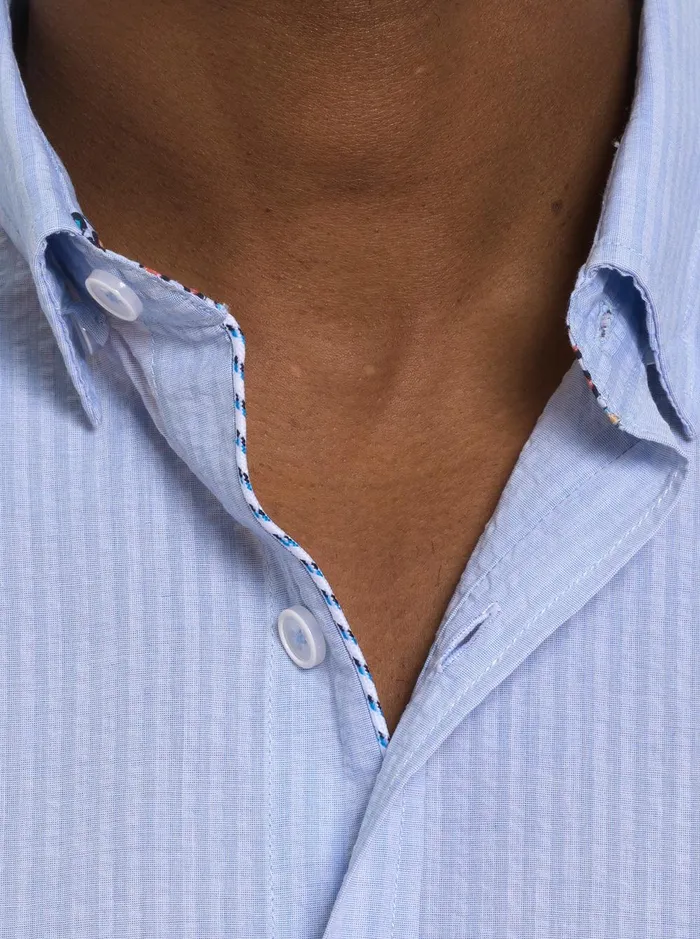 Men Short Sleeve Button Down Shirts Robert Graham ANDREWS SHORT SLEEVE BUTTON DOWN SHIRT White