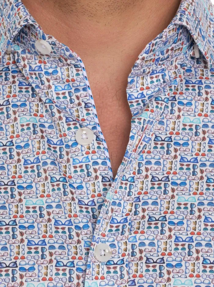 Men Short Sleeve Button Down Shirts Robert Graham OVERLOOK SHORT SLEEVE BUTTON DOWN SHIRT Multi
