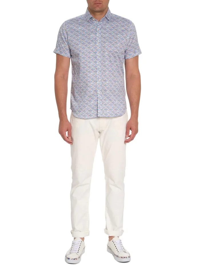 Men Short Sleeve Button Down Shirts Robert Graham OVERLOOK SHORT SLEEVE BUTTON DOWN SHIRT Multi