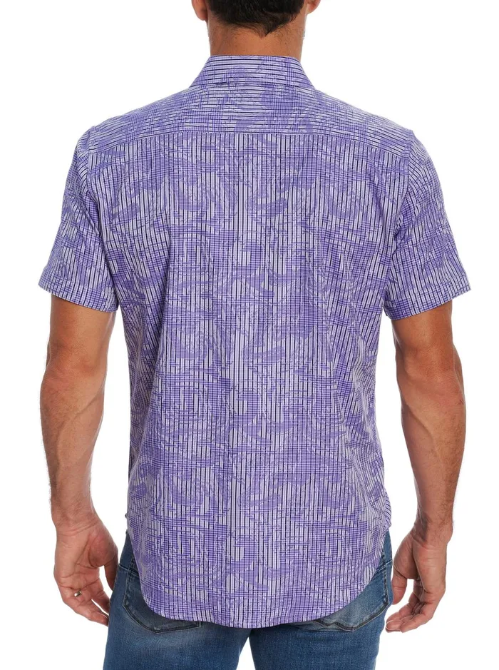 Men Short Sleeve Button Down Shirts Robert Graham RUM SWIZZLE SHORT SLEEVE BUTTON DOWN SHIRT Classic
