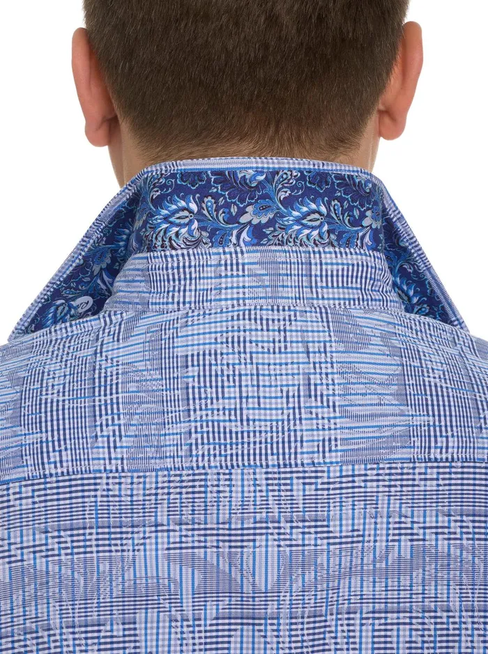 Men Short Sleeve Button Down Shirts Robert Graham RUM SWIZZLE SHORT SLEEVE BUTTON DOWN SHIRT Classic