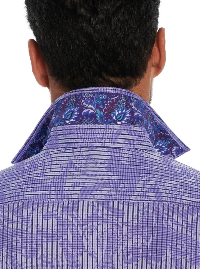 Men Short Sleeve Button Down Shirts Robert Graham RUM SWIZZLE SHORT SLEEVE BUTTON DOWN SHIRT Classic