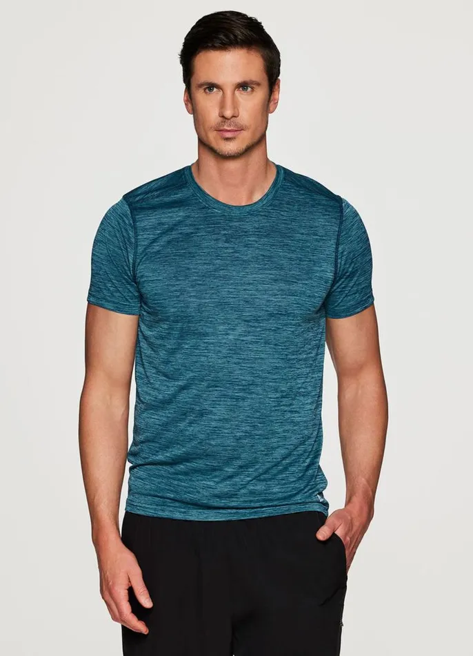 Men Stratus Favorite Workout Tee Blue RBX Active TShirts