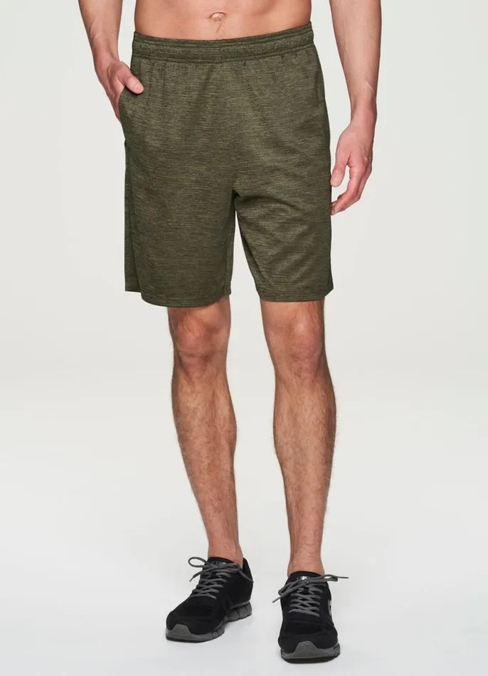 Men Stratus Textured Short Olive RBX Active Shorts