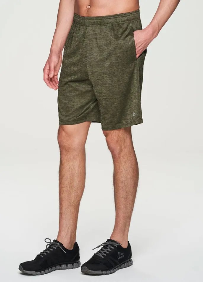 Men Stratus Textured Short Olive RBX Active Shorts