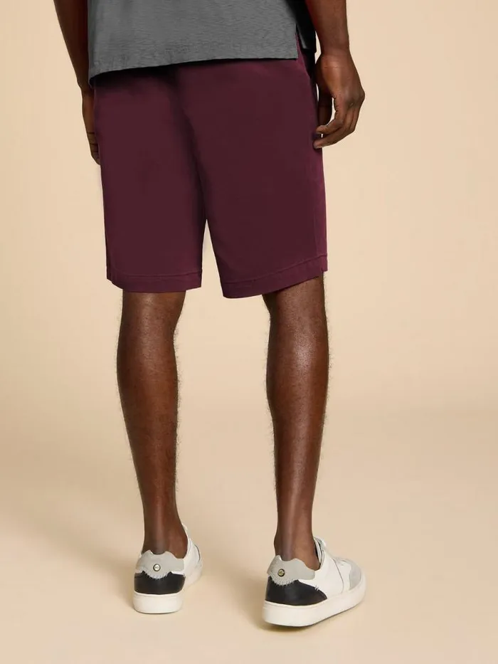 Men Sutton Organic Chino Short Dk Plum White Stuff Shorts