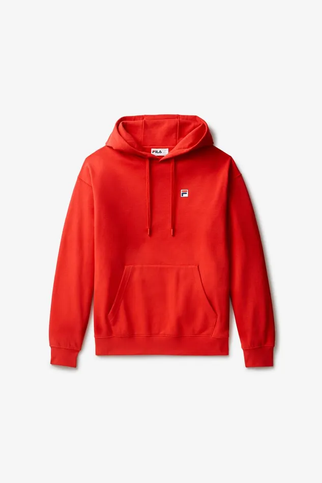 Men Sweatshirts and Hoodies Fila Classic Relaxed Hoodie 600 Fila Red