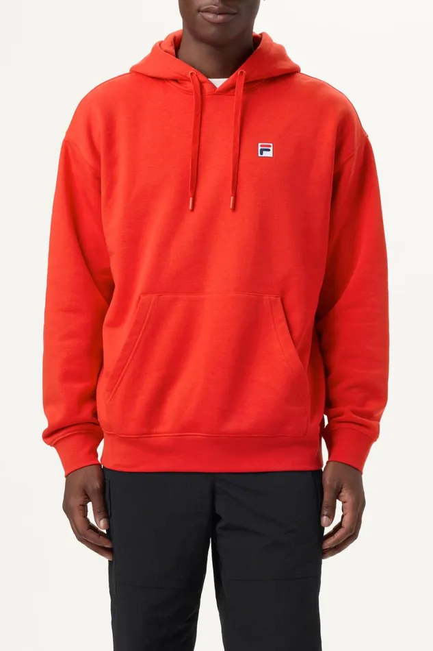 Men Sweatshirts and Hoodies Fila Classic Relaxed Hoodie 600 Fila Red
