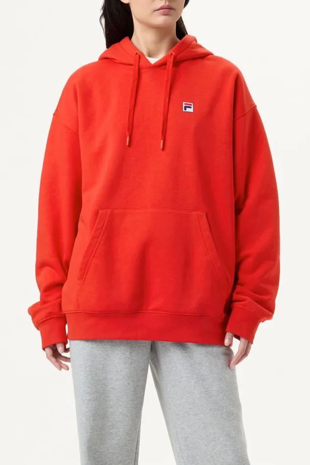 Men Sweatshirts and Hoodies Fila Classic Relaxed Hoodie 600 Fila Red
