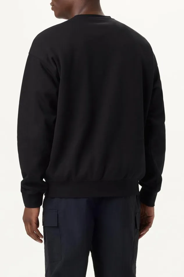 Men Sweatshirts and Hoodies Fila Classic Relaxed Sweatshirt 001 Black