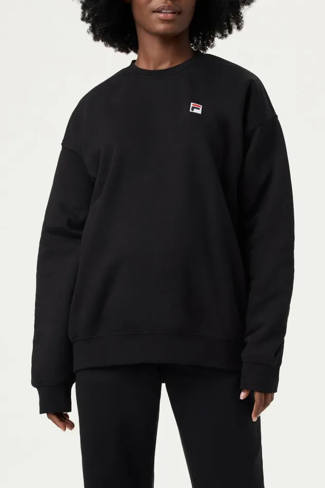 Men Sweatshirts and Hoodies Fila Classic Relaxed Sweatshirt 001 Black